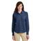 Port & Company® Long Sleeve Ladies Value Denim Shirt